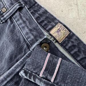 PRPS Donwan Harrell Japanese Selvedge Fury Fit Blue 34x34 EUC 13.75OZ button
